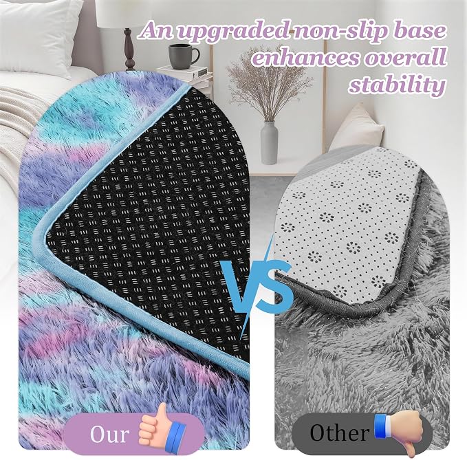 6x9 Area Rugs for Living Room Bedroom: Ultra Soft Fluffy Shag Rug Upgrade - Image 6