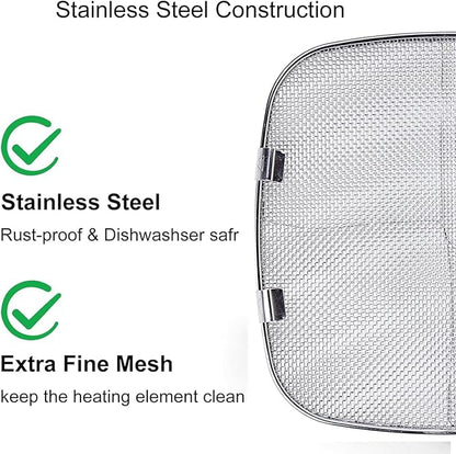 2 Pack Replacement Stainless Steel Splatter Shield - Image 5