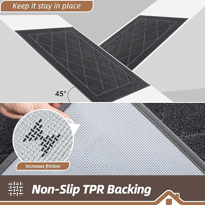 BEQHAUSE Dirt Trapper Door Mat 24" x 60", Doormat Non-Slip Entryway Rugs - Image 5
