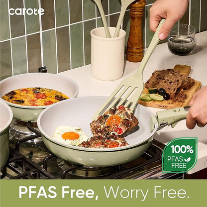 CAROTE 27pcs Ceramic Cookware Set Nonstick, Pots and Pans Set Non Stick - Image 5