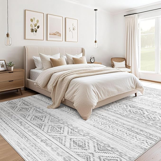 cotiled 7x9 Area Rugs Living Room Rug: Washable Boho Rugs - Image 3