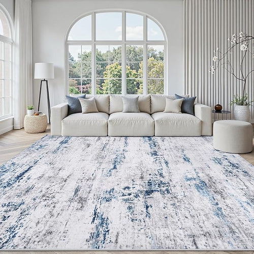 Area Rug Living Room Rugs: 8x10 Large Soft Indoor Carpet Modern Abstract Rug by GENTDRIZZ