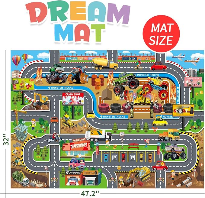 Oriate Kids Dream Mat Modern City Toy Activity Playmat, Parent-Child - Image 3