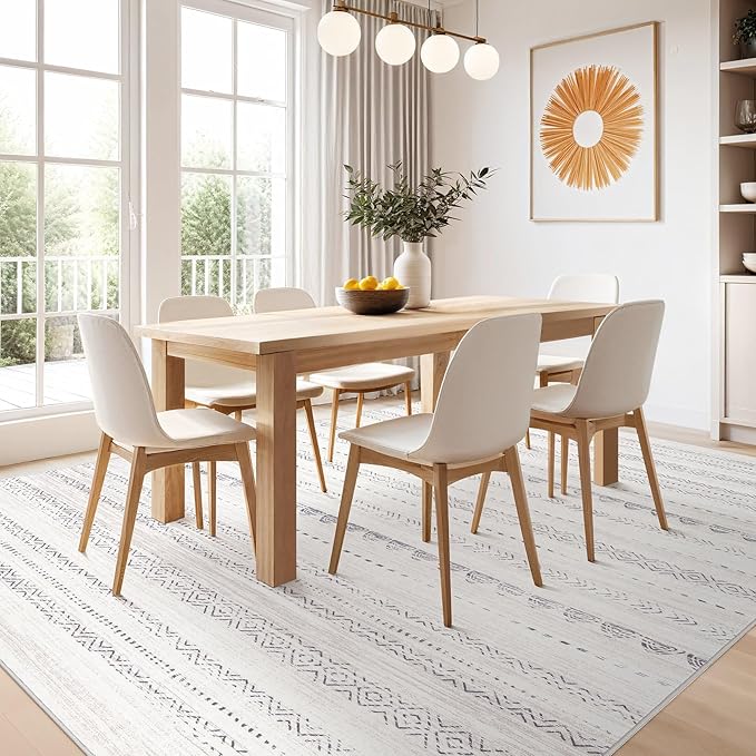 Area Rug Living Room Rugs: 12x18 Large Soft Machine Washable Boho Moroccan - Image 6