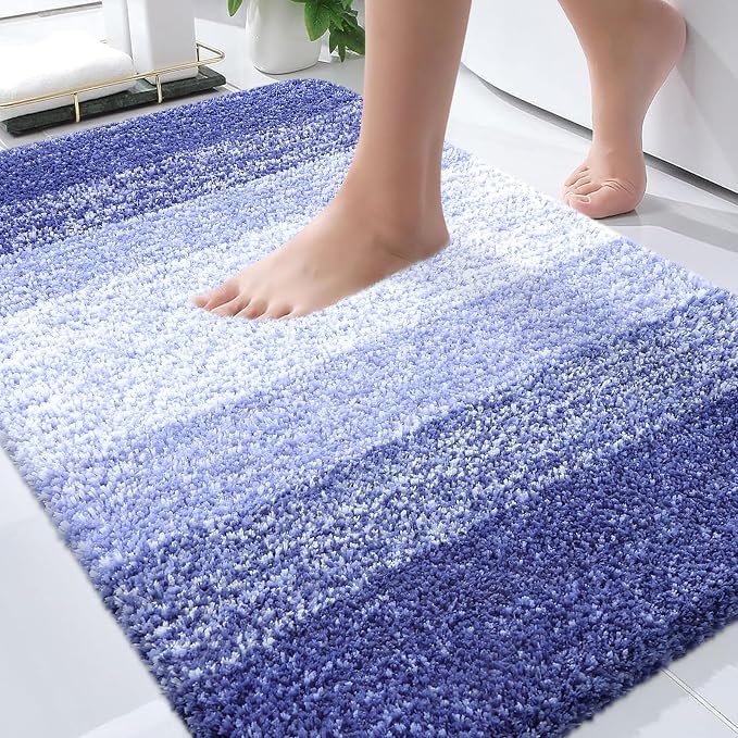OLANLY Bathroom Rugs Mat 36x24, Extra Soft Absorbent Microfiber Bath Rugs by OLANLY