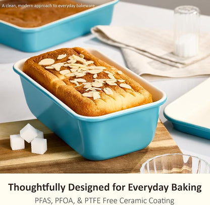 CAROTE 6-Piece Ceramic Baking Pans Set, Aluminized Steel Bakeware Sets - Image 3
