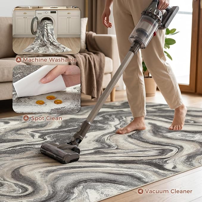DMOYEST Living Room Area Rugs-6x9 Abstract Large Soft Indoor Washable Rug - Image 4