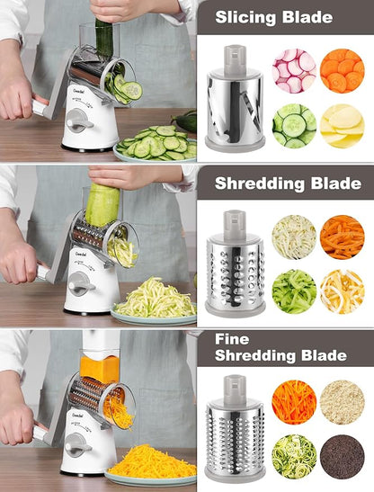 Geedel Rotary Cheese Grater Vegetable Shredder - Image 4