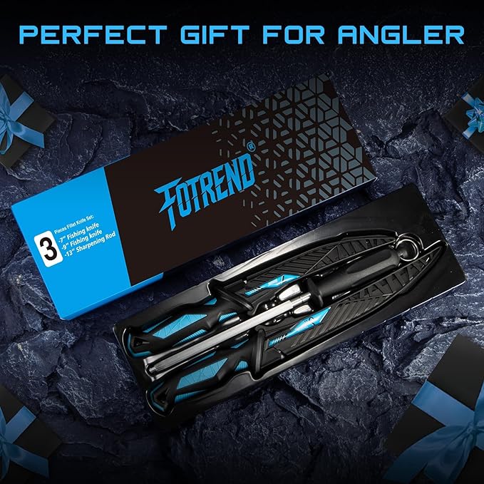 Fillet Knife Kit Combo, Fishing Knives and Honing Rod, Ultra-Sharp G4116 German - Image 4
