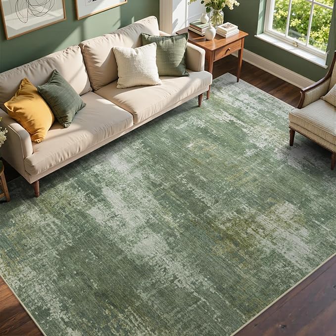 5x7 Ft Area Rugs for Living Room, Soft Non-Slip Washable Rugs Modern Abstract by Cuzwlovita