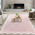 GarveeHome Scalloped Washable Rugs 10x13 Rug by GarveeHome