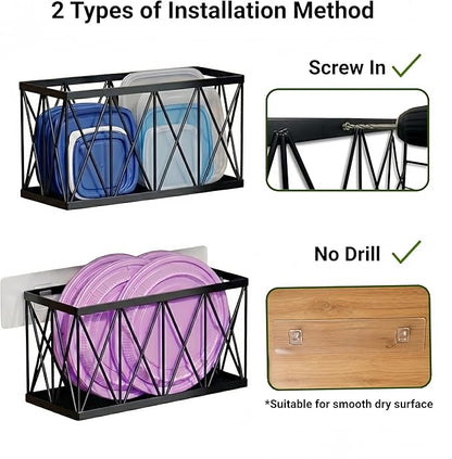 4 Pack Cabinet Door Organizer, Adhesive Inside Cabinet Door Storage - Image 4