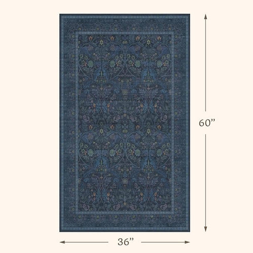 3x5 Large Entryway Rugs, Non Slip Washable Area Rug - Image 2