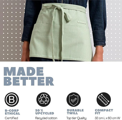 MEEMA Chef Waist Apron Cotton Fabric |Washable & Breathable Waitress & Server - Image 6