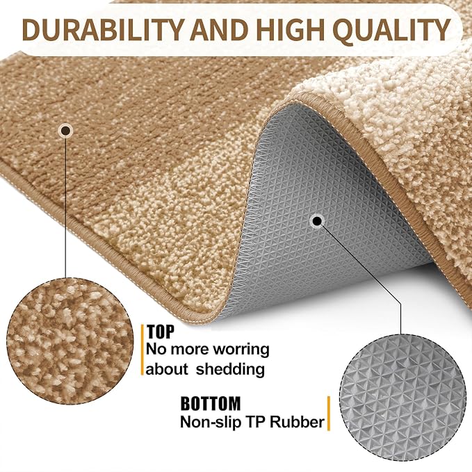 Kitinjoy Indoor Outdoor Door Mat, 70x32 Non-Slip Absorbent Dirt Trapper - Image 3