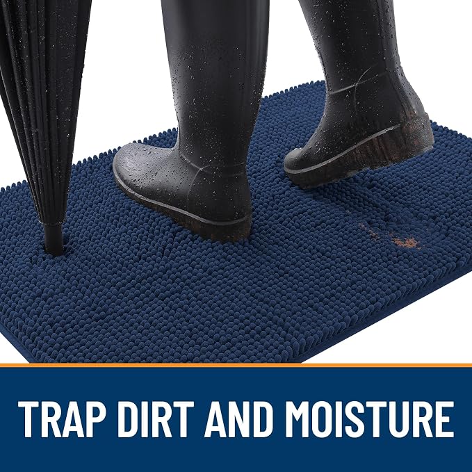 OLANLY Dog Door Mat for Muddy Paws 34x21, Absorbs Moisture and Dirt, Absorbent - Image 2