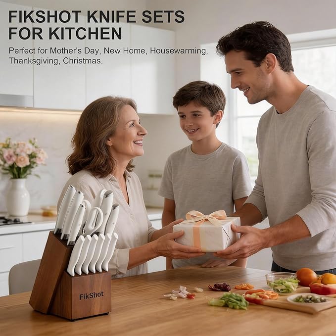 Fikshot 14-Piece Knife Set – German High Carbon Stainless Steel, Professional - Image 8