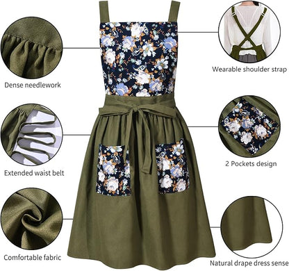Pinknoke Vintage Pinafore Apron Dress - Image 5