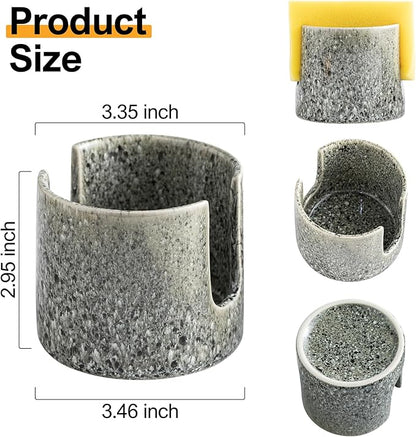 Zoeeker Kitchen Sponge Holder, Ceramic Dish Sponge Holder Scrubby Daddy - Image 3