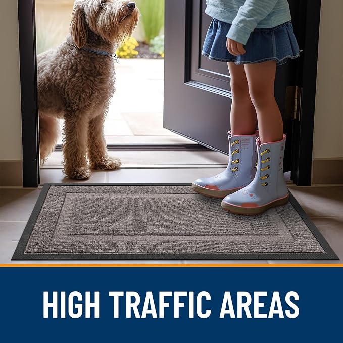 OLANLY Front Door Mat Indoor Outdoor Entrance, Waterproof All-Season, - Image 7