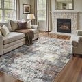5x7 Area Rugs, Abstract Modern Machine Washable Rugs by Carpelux