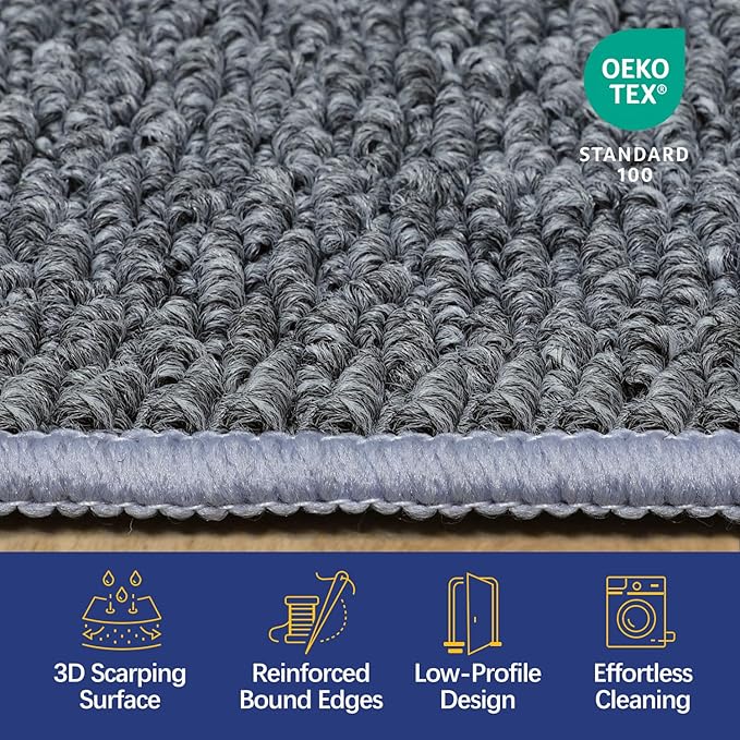 Dirt Trapping Door Mat 36x60, 3D Scarping Surface Doormat - Image 5