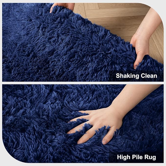Shag Area Rugs for Living Room Bedroom, Large Ultra Soft Fluffy Area Rugs for - Image 6