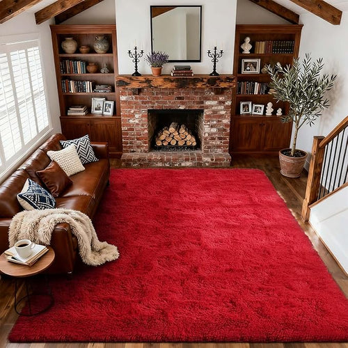 8x10 Ft Extra Large Shag Rugs for Living Room, Ultra Soft Fluffy Furry Area by Cuzwlovita