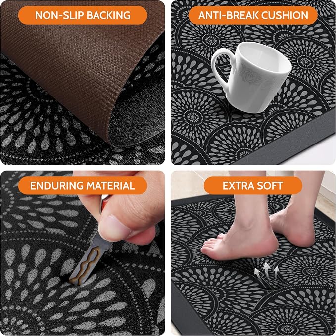 Mattitude Kitchen Mat, 17.3x39in Heavy Duty Ergonomic Comfort Foam Standing - Image 3