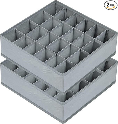 Joyoldelf Sock Drawer Organizer Divider 2 Packs Underwear Organizer, 24 Cell by APPRECIATELIFERELAXYOURSOUL
