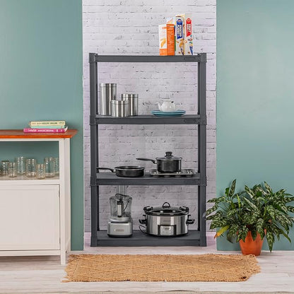 Sterilite 4-Pack 4 Shelf Unit, Heavy-Duty Shelving Storage and Utility Rack - Image 2