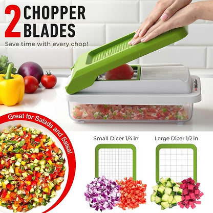 Mueller Vegetable Chopper, Mandoline Slicer, Food Veggie Chopper, Cheese Grater - Image 4
