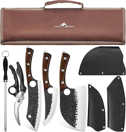 Purple Dragon Butcher Knife Set by PurpleDragon