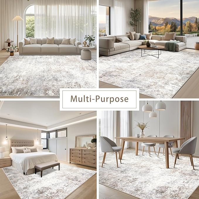 Srugn Washable Rugs 8x10 Area Rugs - Image 5