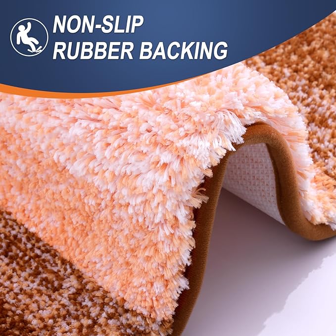 OLANLY Bathroom Runner Rugs Mat 47x20, Extra Soft Absorbent Microfiber Bath Rugs - Image 4