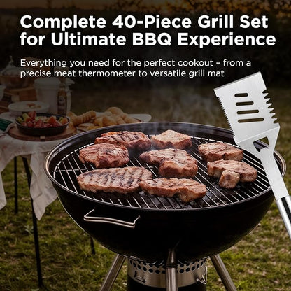 Kaluns BBQ Accessories, Complete Grill Set Dad Gifts - Image 2