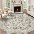 Tortania 8' Round Area Rug Living Room Rugs by Tortania