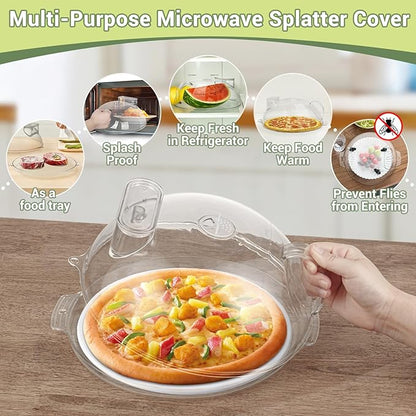Microwave Splatter Cover, Protect Food Splashes, Dish Bowl Plate Serving Lid - Image 4