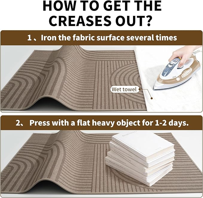 Front Door Mat 17''x30'', Absorbent Dirt Resist Washable Non Slip Low-Profile - Image 8