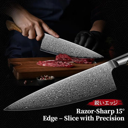 TIVOLI Damascus Chef Knife – Japanese VG-10 Professional Kitchen Knife - Image 5
