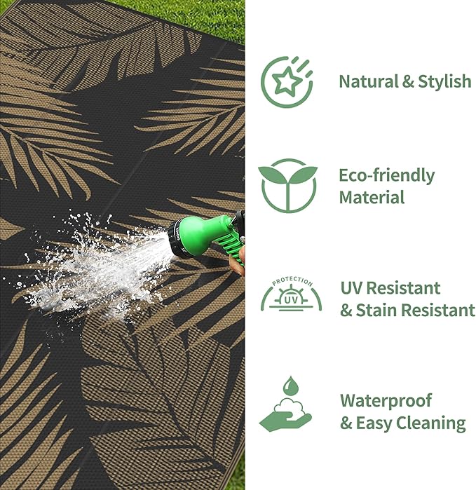 GENIMO Outdoor Rug 5' x 8' Waterproof - Image 6