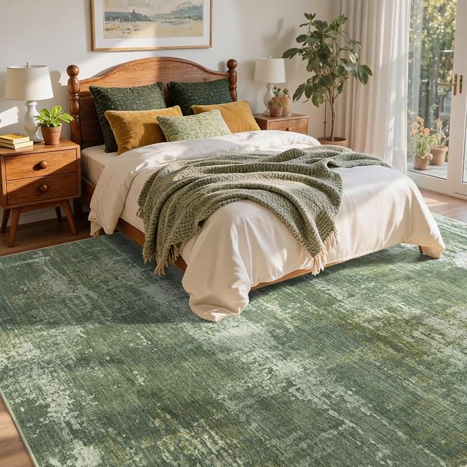4x6 Ft Area Rugs for Living Room, Soft Non-Slip Washable Rugs Modern Abstract - Image 4