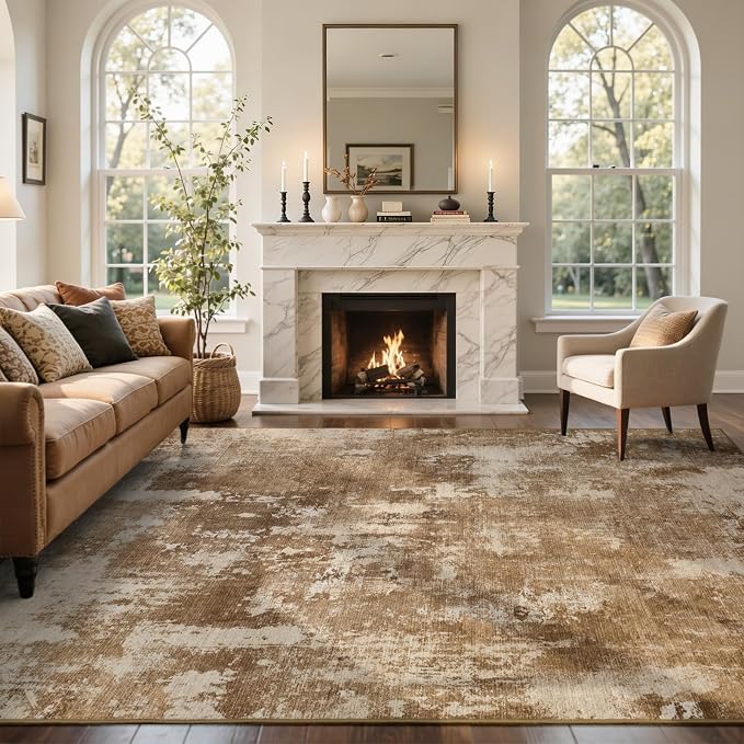 4x6 Ft Area Rugs for Living Room, Soft Non-Slip Washable Rugs Modern Abstract - Image 3
