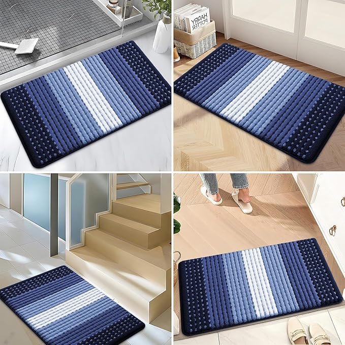 Kitinjoy Indoor Outdoor Door Mat, 30x17 Non-Slip Absorbent Dirt Trapper - Image 6