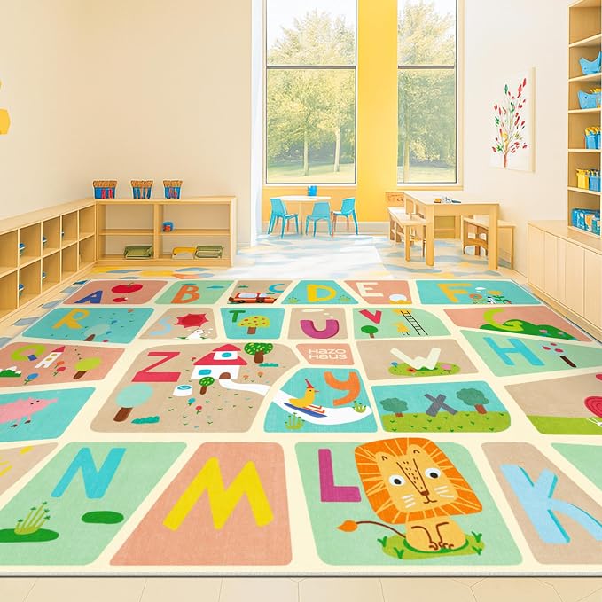 Large ABC Alphabet Classroom Rugs Elementary – 8x10 School Rug - Image 2