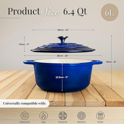 Nuovva Enamelled Cast Iron Dutch Oven Pot - Image 3