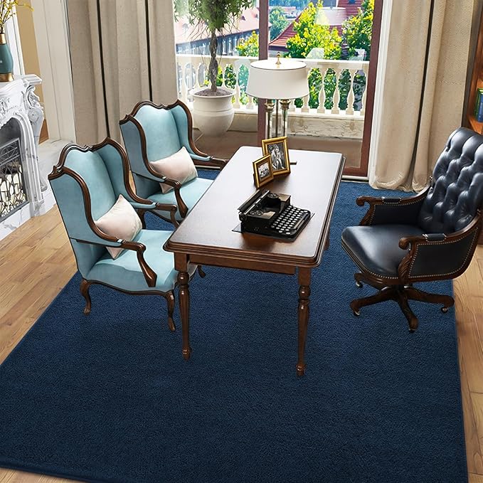 Pettop 7x10 ft Navy Blue Area Rugs - Image 6