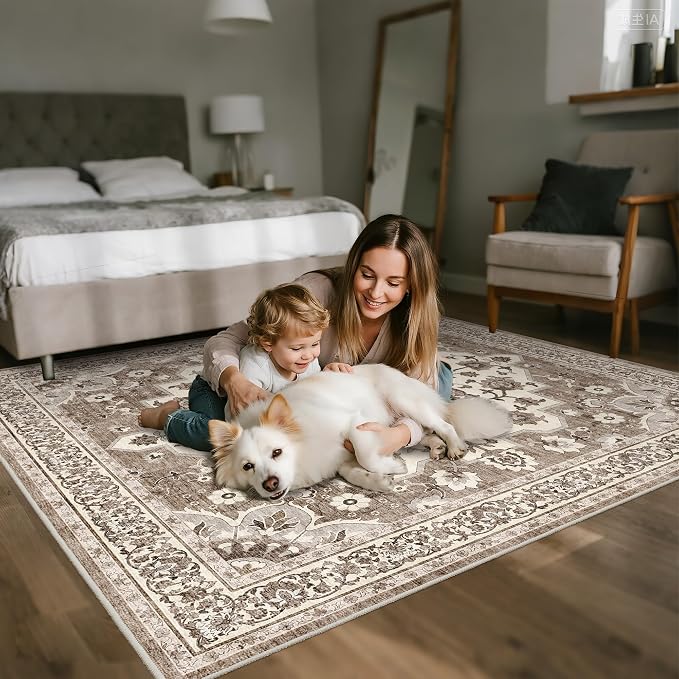 TOPRUUG Washable 6x6 Rug Square - Image 4