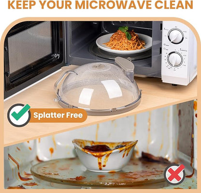 Microwave Splatter Cover for Food, Upgraded Microwave Cover - Image 2