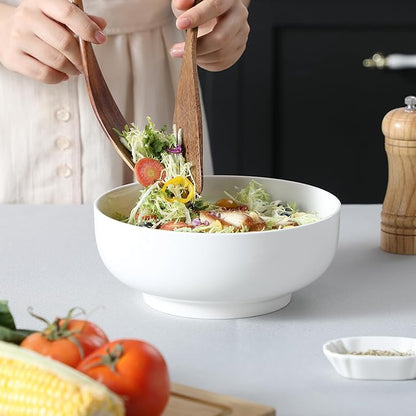 MALACASA Large Serving Bowls - 60 OZ Salad Bowls Set of 2 - Image 7